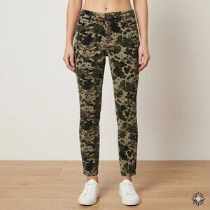 Anthropologie Pilcro High Rise Corduroy Camo Print Button Fly Size 29